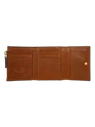 BRIC`s Volterra Geldbörse RFID Schutz Leder 11 cm in tobacco