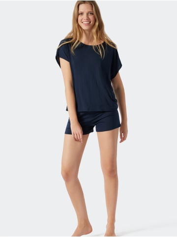 Schiesser Pyjama selected premium in Blau