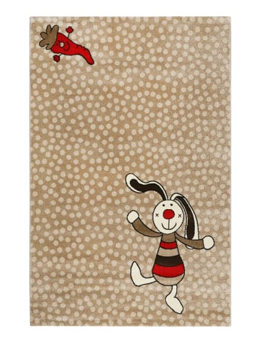 Sigikid Kinderteppich Rainbow Rabbit in beige grau
