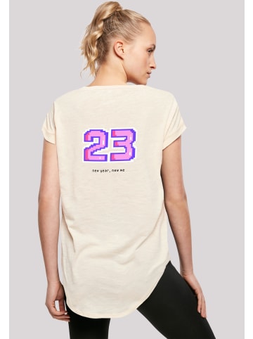 F4NT4STIC Long Cut T-Shirt SIlvester Party Happy People Only in Whitesand