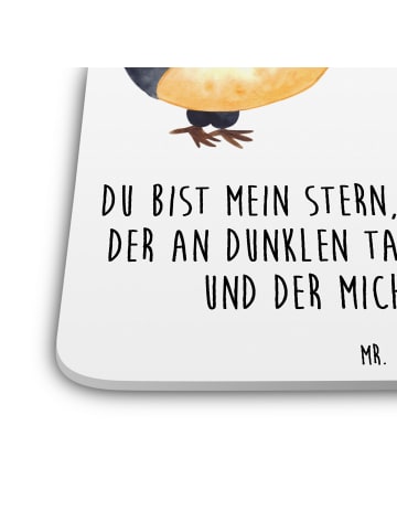 Mr. & Mrs. Panda Coaster Pinguin Liebe mit Spruch in Weiß