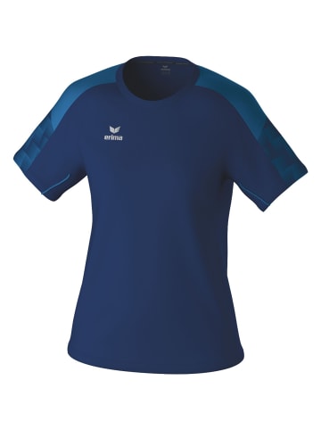 erima Damen T-Shirt in new navy/mykonos blue