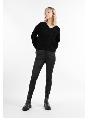myMo ROCKS Damen Strickpullover in Schwarz