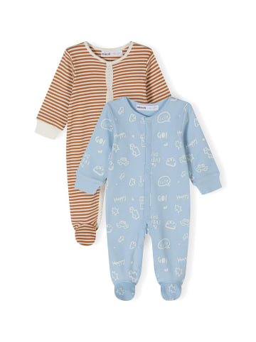 Minoti 2er. Set: Strampler 24babypack17 in beige