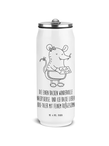 Mr. & Mrs. Panda Thermoflasche Maus Kekse mit Spruch in Weiß