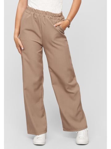Cloud5ive Cloud5ive Wide Pants with 2 pockets in camel brown
