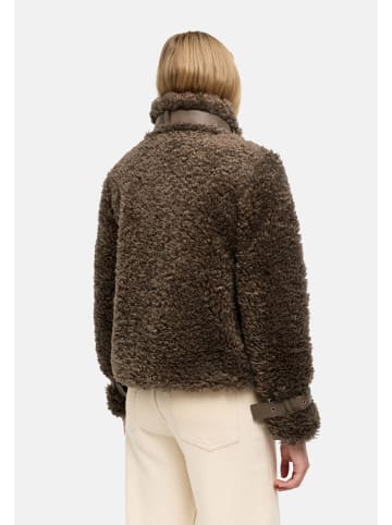 Navahoo Plüschjacke Wuschelwonne 14 in Stone Brown
