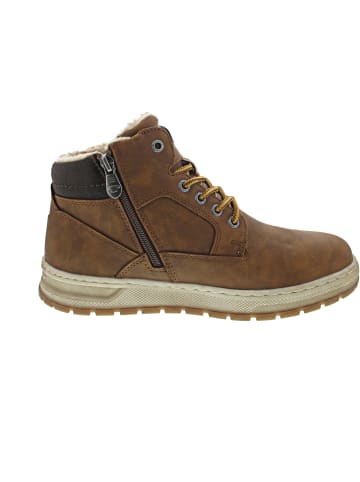Tom Tailor Schnürstiefel Braun