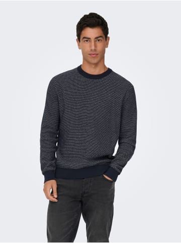 ONLY & SONS Strickpullover in Navy Blazer 1