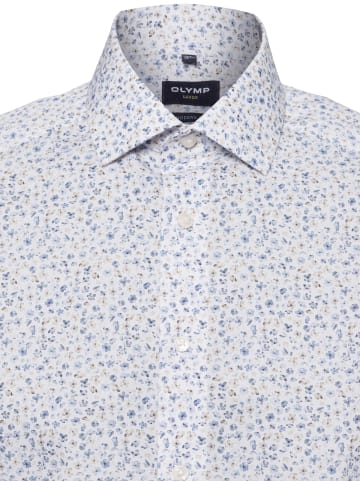 OLYMP Hemd in weiß blau
