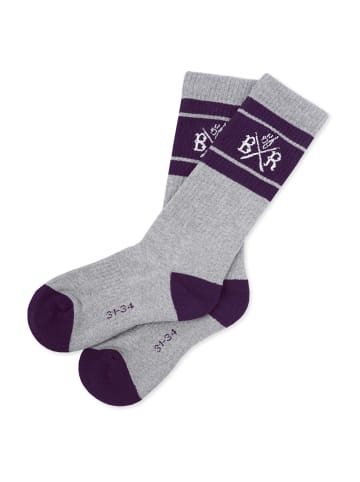 Band of Rascals Socken " Sport " in grey-dark-purple