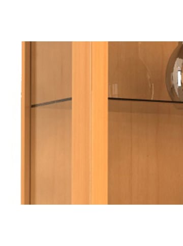 ebuy24 Vitrinenschrank Udina Braun 60 x 25 cm