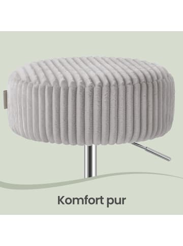 VASAGLE Barhocker Island in Grau - (B)38.5 x (H)(44-56) x (T)38.5 cm