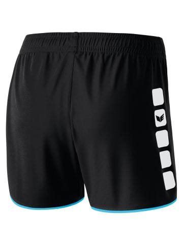 erima Classic 5-C Shorts in schwarz/curacao