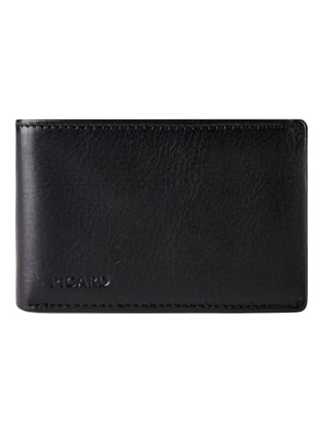 PICARD Tennessee1 Geldbörse RFID Schutz Leder 10.5 cm in schwarz
