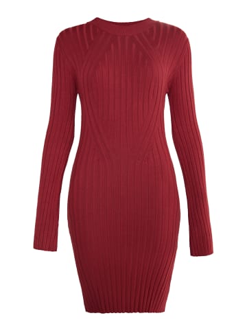 faina Damen Strickkleid in Weinrot