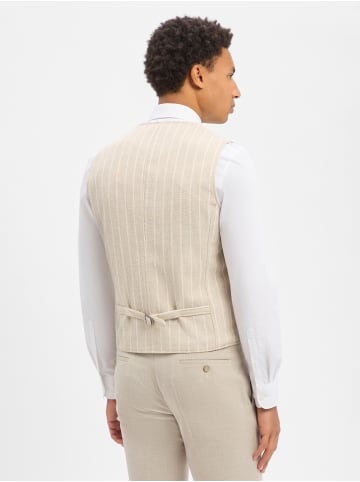 CG Anzugweste in melange beige - 0001