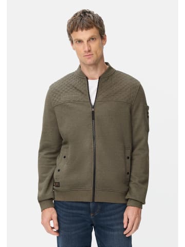 Camel Active Sweat-Bomberjacke mit Ärmeltasche in Olivgrün