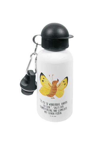 Mr. & Mrs. Panda Kindertrinkflasche Schmetterling Zitronenfalter... in Weiß