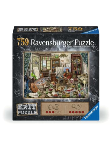 Ravensburger Puzzle 759 Teile Erwachsenenpuzzle 759 Teile - Das Künstleratelier Ab 14 Jahre in bunt