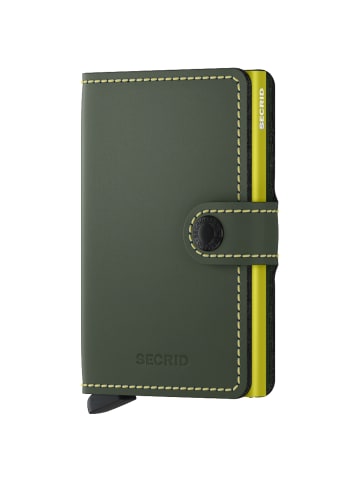 Secrid Matte Miniwallet - Geldbörse RFID 6.5 cm in green lime