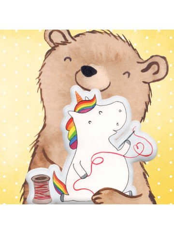 Mr. & Mrs. Panda kuschelkissen tier Einhorn Näherin ohne Spruch in Weiß