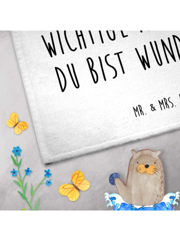 Mr. & Mrs. Panda Mini-Handtuch Einhorn Mitteilung mit Spruch in Weiß