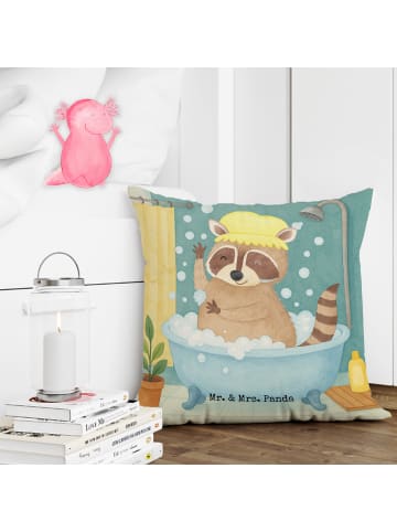 Mr. & Mrs. Panda kissen für sofa Waschbär Design ohne Spruch in Weiß