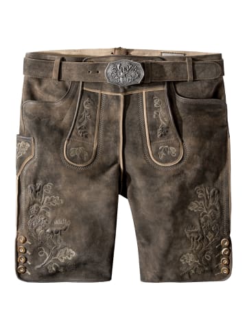 Stockerpoint Lederhose Bastian in dunkelbraun