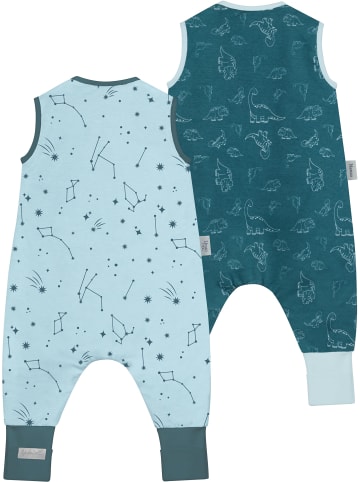 normani Baby Winter und Sommer-Schlafsack Set (1.0 + 2.5 TOG) in Blau