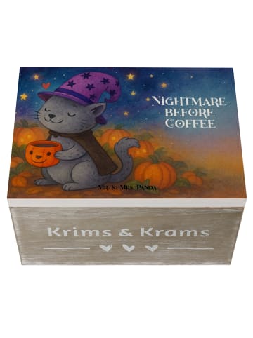 Mr. & Mrs. Panda fotobox Kater Kaffee Design mit Spruch in Weiß