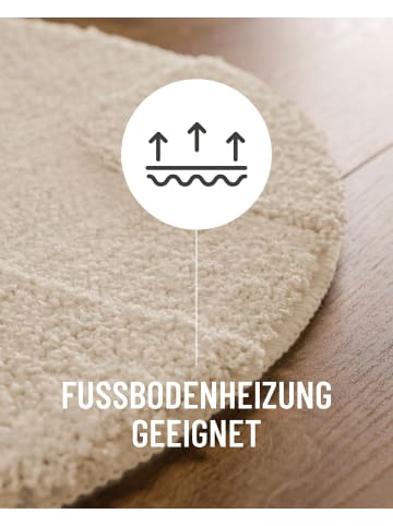 Wecon Home Badteppich Davie in creme weiß