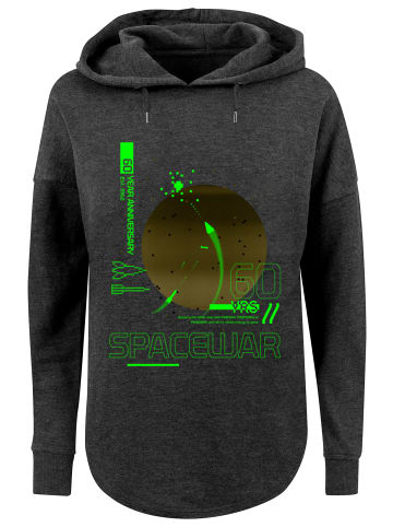 F4NT4STIC Oversized Hoodie Retro Gaming SpaceWar in charcoal