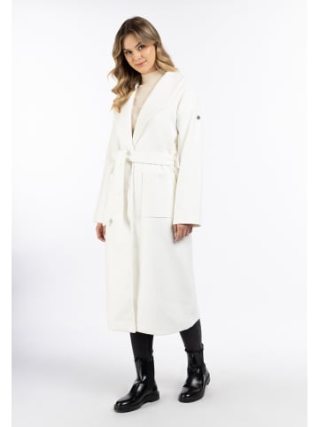 DreiMaster Damen Übergangsmantel Aus Wollgemisch in Wollweiss