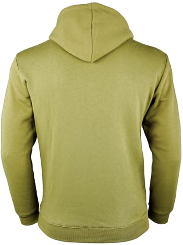 GUGGEN MOUNTAIN Kapuzenpullover Fleece Hoodie in Olive