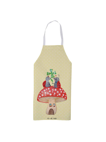 Mr. & Mrs. Panda Schürze Marienkäfer Fliegenpilz ohne Spruch in Gelb Pastell
