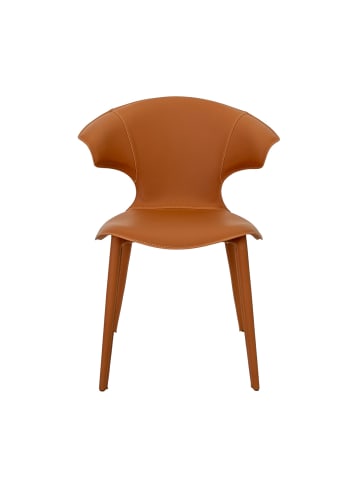 Angel Cerdá Stuhl Angel Cerdá Modell 4250 aus orangefarbenem regeneriertem Leder