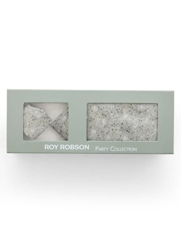Roy Robson Herren Fliege und Einstecktuch in lind - 0002