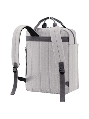Reisenthel allday Rucksack M - Rucksack 15.6" 39 cm (cord grey) in herringbone grey