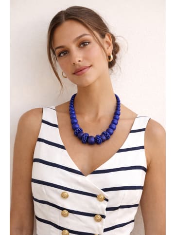 collezione alessandro Kurze Kette " Letizia " in blau