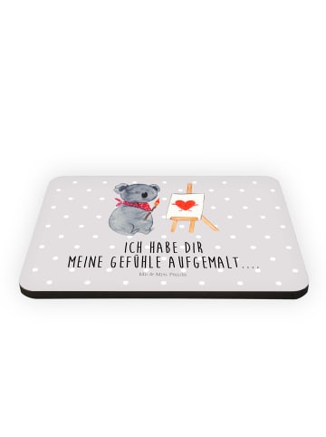 Mr. & Mrs. Panda Magnet Koala Künstler mit Spruch in Grau Pastell