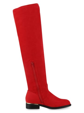 VAN HILL Overknees Charlotte in Rot