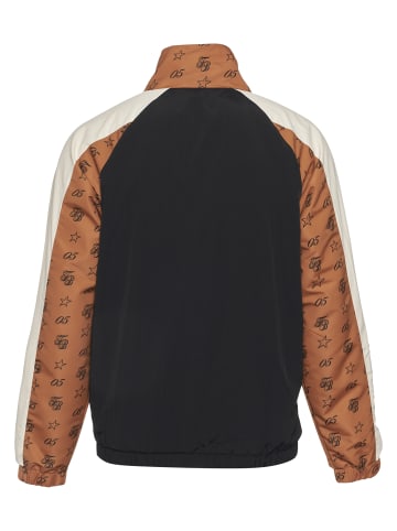 FUBU Track Jackets in black/cognac/offwhite