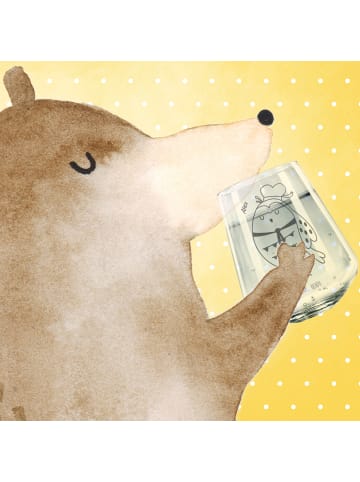 Mr. & Mrs. Panda Tumbler Glas Eule Matrose ohne Spruch in Transparent