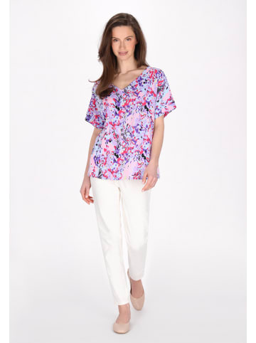 Usha Women Blouse in blue multicolor