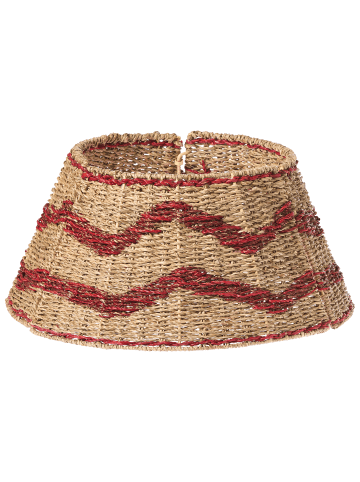 Beliani Weihnachtsbaumkragen HIVER in /Rot - (W) 51 x (H) 24 x (L) 51 cm