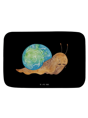 Mr. & Mrs. Panda Badeteppich Schnecke Sir ohne Spruch in Schwarz