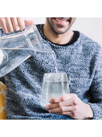 Mr. & Mrs. Panda Trinkglas Streichhölzer ohne Spruch in Transparent