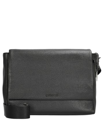 Mandarina Duck Mellow Leather - Umhängetasche 30 cm (warm taupe) in schwarz