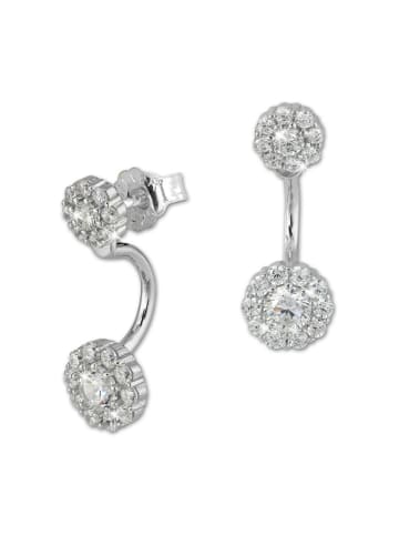 SilberDream Ohrringe 925 Sterling Silber Ear Cuff Blume Ohrstecker